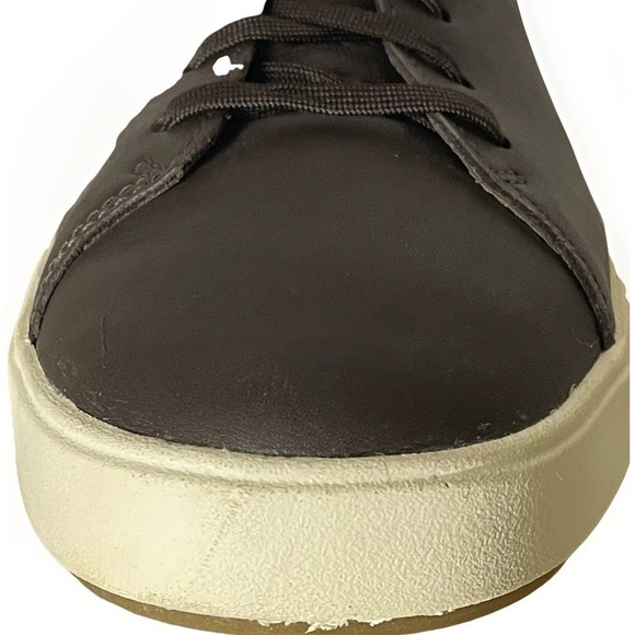 OluKai Men's Leather Shoes Brown Size 9-Tie Style w/collapsible Heel  10455-4848 - Picture 2 of 16